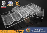 100 Pieces Of 40mm Diameter Fully Transparent Chip Box Acrylic Poker Plastic Case