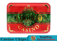 Beautiful Pattern Luxury Casino Poker Chip Set With Embedded Iron Plates