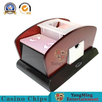 Wood Color Plastic 2 Pairs Poker Card Shuffler Silent Baccarat Texas Table Game