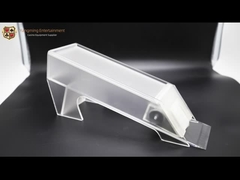 8組の火かき棒カード プラスチック カード アクリルの曇らされたカジノのテーブルのディーラーはカスタマイズすることができる