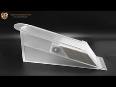 設計されている製造業者は8つのデッキによって曇らされたアクリルの火かき棒のテーブル カード ディーラーの靴を改善した