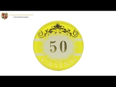 マカウ3つの層の水晶アクリルのカジノの火かき棒のチップセット紫外線760部分の金ぱく押し