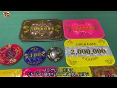 Acrylic chips with color chips