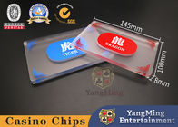 8mm Thickness Dragon Tiger Positioning Card Red Blue Frosted Acrylic Poker Table Game