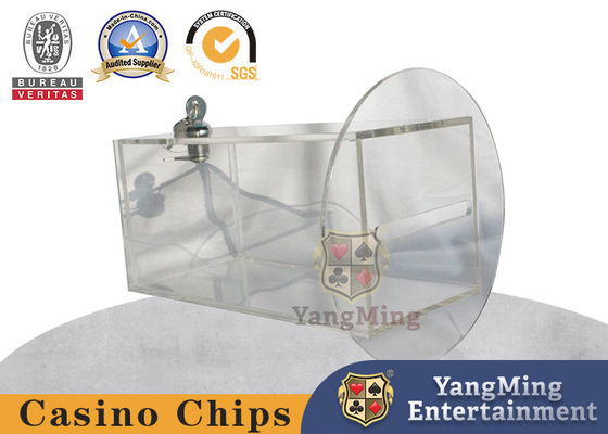 購入 カジノポーカーテーブルゲーム チップボックス アクリル透明テープロック ゴミカードボックス オンライン製造