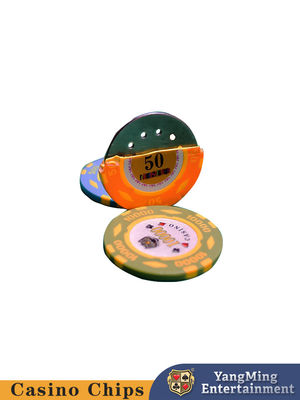購入 600枚 テキサスのアイアンコア クレイパッチチップセット カジノポーカーテーブルトップチップ オンライン製造