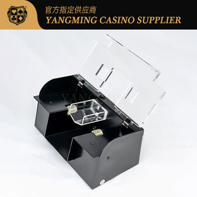 購入 オールブラックカードシャフラー 2セット 自動で動いているテキサス・ホールダム・ポーカーアクセサリー オンライン製造