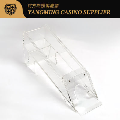 購入 完全に透明 厚いカスタム鉄軸 6-8 デッキ カードシャッフラー バカラ カードプレーヤー シューズ オンライン製造
