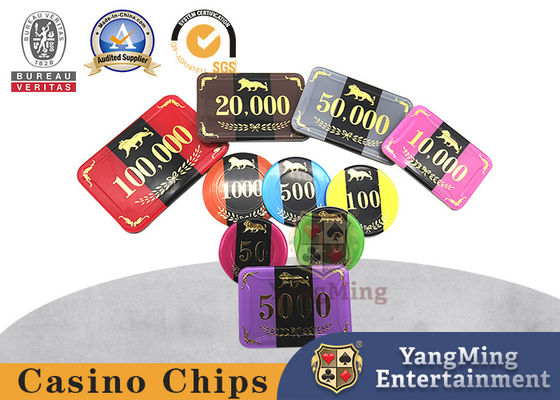 購入 高品質のRFID カジノチップ アクリル トリプルチップ カジノポーカーゲームコード オンライン製造