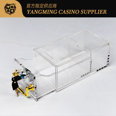 購入 透明カードの8デッキ 鍵付きボックス バカラ ギャンブル ポーカー 卓球 オンライン製造