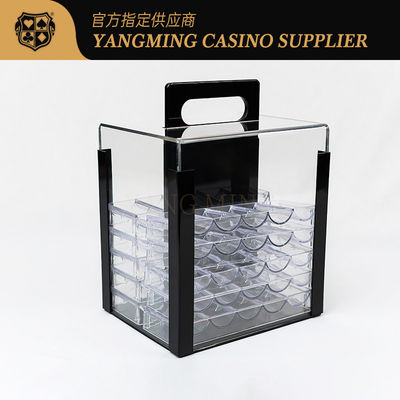 購入 1000 カジノポーカー クレイチップ クリアアクリルポーカーチップキャリア-10チップラックを含む オンライン製造