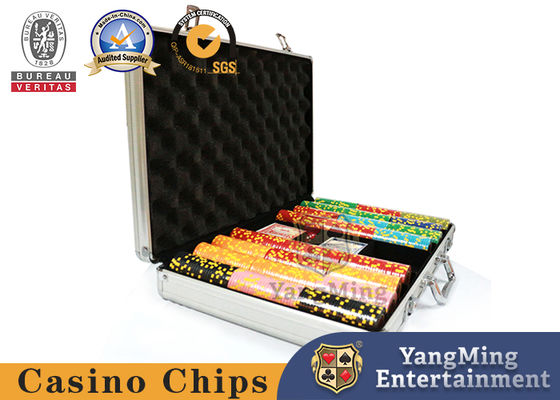 購入 600pcsポーカーチップ アルミ銀ケースにセット Uv&Logoカスタムデザイン オンライン製造