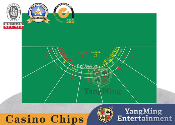 購入 半円形のバカラは8人のプレーヤー標準的なテキサスの4ゲームの専門の防水テーブルクロスそれらをドラゴンのトラのレイアウト握らない オンライン製造