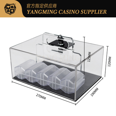 購入 Acrylic Poker Chip Holder - 400 Capacity Texas Hold'em Storage Case オンライン製造