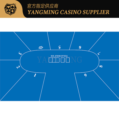購入 Texas Hold'em 9 Player Waterproof Game Tablecloth Design Customized オンライン製造