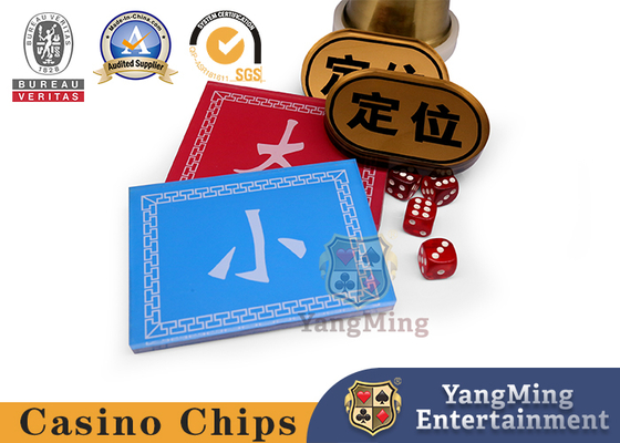 購入 赤いと青い フロントとバック 印刷 サイズ 位置付け ボタン カジノ ポーカー テーブル ゲーム パーソナライゼーション オンライン製造