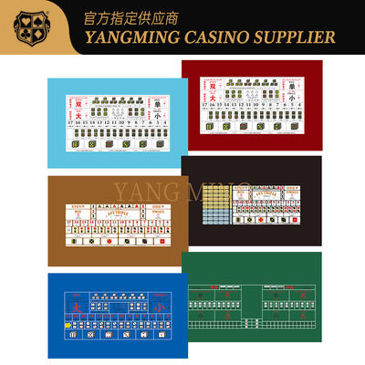 購入 Customizable Casino Sic Bo Tablecloth Durable 100% Polyester Fabric For Sic Bo Casino Tables オンライン製造