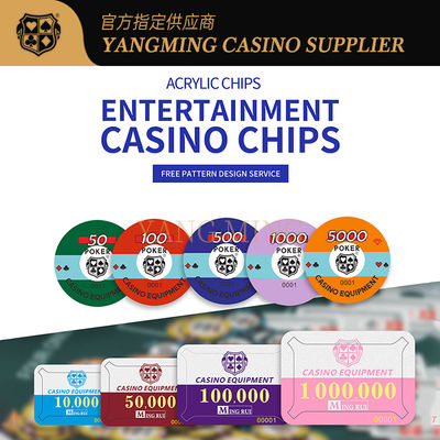 購入 Factory Customized Acrylic Poker Chips Designed For Casino Baccarat Games オンライン製造