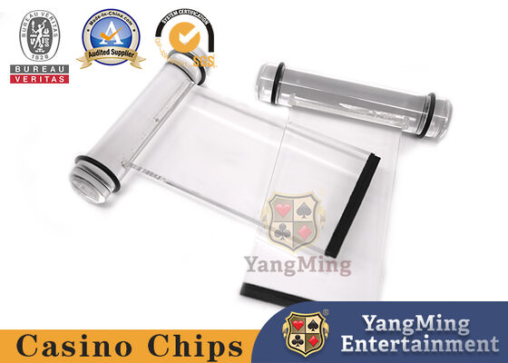 購入 アクリルの現金不用物のフラッパーの賭けるテーブルの付属品は箱のフラッパーに金属をかぶせる オンライン製造