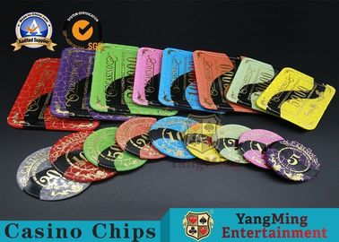 購入 カジノの印刷できるアクリルの最終的なポーカー用のチップのJetonの直径81 * 56/94 * 66mm オンライン製造