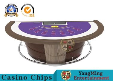 購入 贅沢な極度のカジノのブラックジャックのテーブル、7人のプレーヤーのカジノのポーカー ゲームの机 オンライン製造