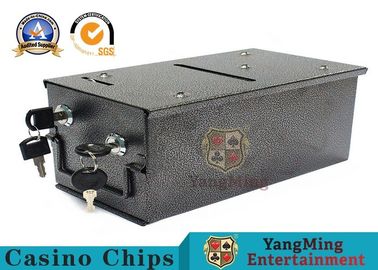 購入 カジノのバカラの火かき棒のテーブルの上8のデッキの金属の不用物のホールダー箱のサイズ225*123*120mm オンライン製造