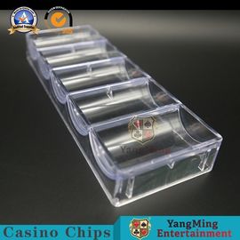 購入 皿の苦境100の円形の破片が付いている十分に明確なアルミニウム ポーカー用のチップの箱 オンライン製造