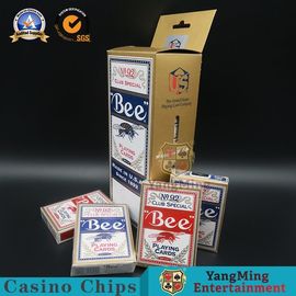 購入 赤くおよび青の米国310gの絵の具箱からの輸入された黒い中心の蜂の火かき棒カード オンライン製造