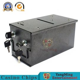 購入 催し物のゲームのためのカスタマイズされた金属の硬貨箱は熱い金属のビルの先端のお金のキャリアの火かき棒のテーブルを貯える オンライン製造