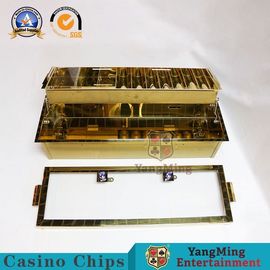 購入 540*235mmのカジノの破片の皿VIPクラブ二重層2の金属ロックの賭ける破片は10列の組合せの場合を浮かべる オンライン製造