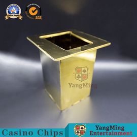 購入 88*63mmのトランプのホールダー/金属はキャリア箱の三角形の形を放棄する オンライン製造