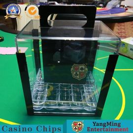 購入 ハンドル1000pcsの火かき棒の粘土の丸型のアクリルのカジノのチップ・キャリア オンライン製造