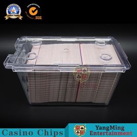 購入 バカラのテーブルのための195gカジノのゲームの付属品のアクリル カード キャリア8のデッキのトランプの保証不用物のホールダー オンライン製造