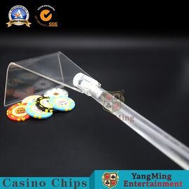 購入 完全で透明なカジノのゲームの付属品のアクリルのポーカー用のチップは賭ける破片の熊手掻き集めましたり/プラスチック望遠鏡の分解の オンライン製造