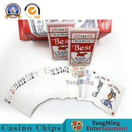 購入 国内青い中心のカジノのトランプのバカラの賭けるテーブル ゲームの競争の紙カード オンライン製造