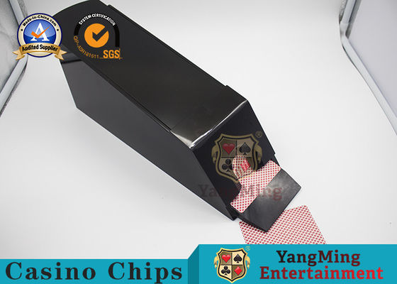 購入 すべての黒い高フィート閉鎖したカード ディーラーのバカラのテキサスのテーブルのトランプ ゲーム8PairsOfの火かき棒のディーラーはカウンタートップの付属品を追い出す オンライン製造