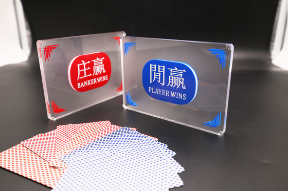 購入 半曇らされた水晶のアクリルのカスタマイズされたディーラー ボタン自由なカード テキサスはそれらを握るバカラGamingTableは位置を捧げた オンライン製造