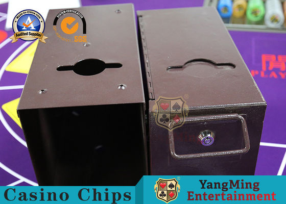 購入 ロックできる現金が付いている金属の二重層のカジノのゲームの付属品 オンライン製造