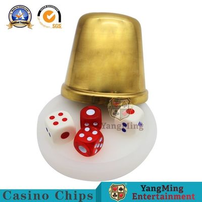 購入 SSのカジノのゲームの付属品のチタニウムの金銅手のダイス コップ オンライン製造