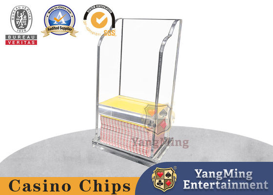 購入 アクリルの透明な火かき棒はカード箱のバカラのテキサスのテーブルのゲームのカード箱を断念した オンライン製造