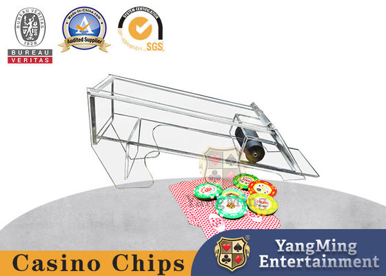 購入 の火かき棒の一つはめの宝石のアクリルのディーラーのShuffler厚くなる十分に透明8組 オンライン製造