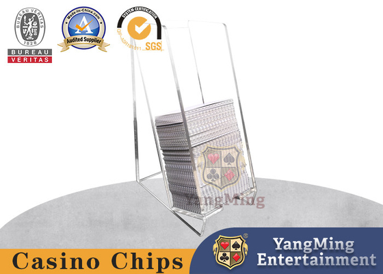 購入 アクリル8ペア 捨てられたカードボックス テキサス・ホールデム バカラ・ポーカー・デザイン ゲームテーブルスタンド オンライン製造