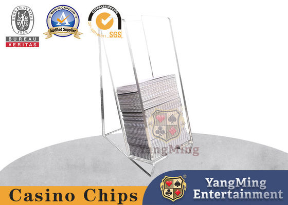 全新 アクリル8ペア カードボックス テキサス・ホールデム バカラ・ポーカー・テーブルゲーム
