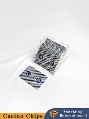 完全に透明な2パックポーカーディーラー アクリルブラックジャックテーブルカードディーラー