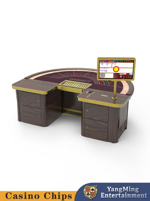 パーソナライズされたデザイン 半円形 バカラ カジノ ポッカーのテーブル カードゲーム チェスのテーブル 製造者 スポット オーダーメイド