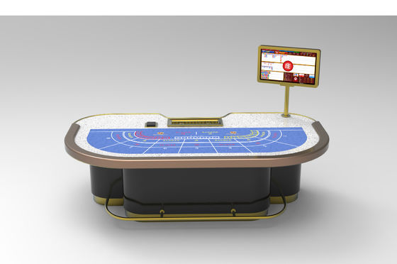 新しくアップグレードされたポーカーチップゲーム 7人のバッカラ ドラゴンタイガーテーブル 標準テキサスのトーナメントテーブル