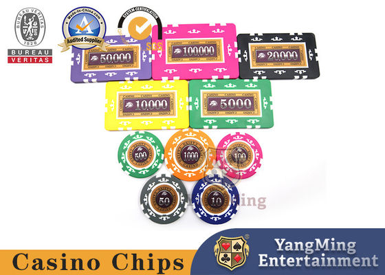 卸売 アメリカABS8クラウンパッチ紙コードセット カジノ エンターテインメントゲーム テーブルチップ