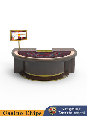 高水準のカジノテーブル 固形木半円形 踏板 バカラテーブル エンターテイメント レジャー ポーカーゲームテーブル
