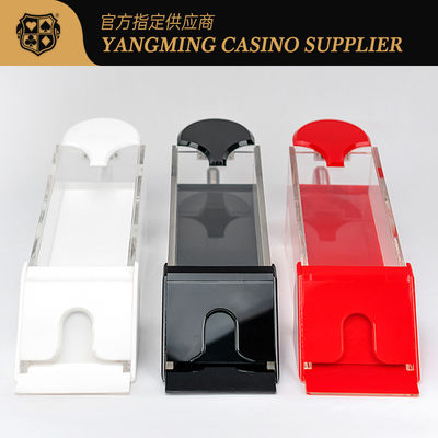 3色 アクリル 透き通る 8デッキ ポーカー カード ディーラー シューズ カジノ エンターテインメント ポーカー テーブル トップ ディーラー シューズ
