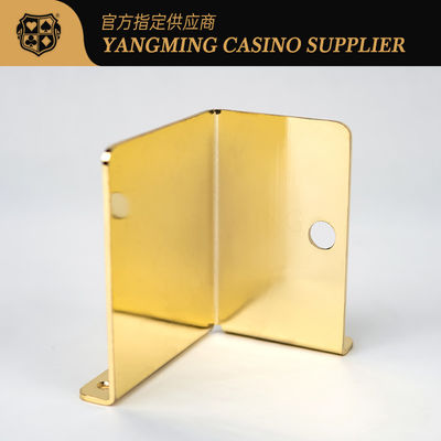 工場デザイン カスタム 高品質の黄色の金属塗装 廃棄カードホルダー ポッカーVIPクラブ 専用金属カードキャッパー